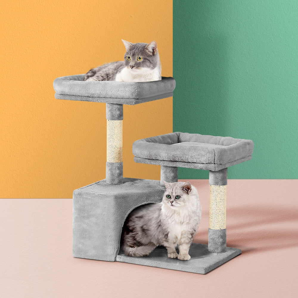 Cat Tree Tower Scratching Post Scratcher Wood Condo House Bed Trees 69cm