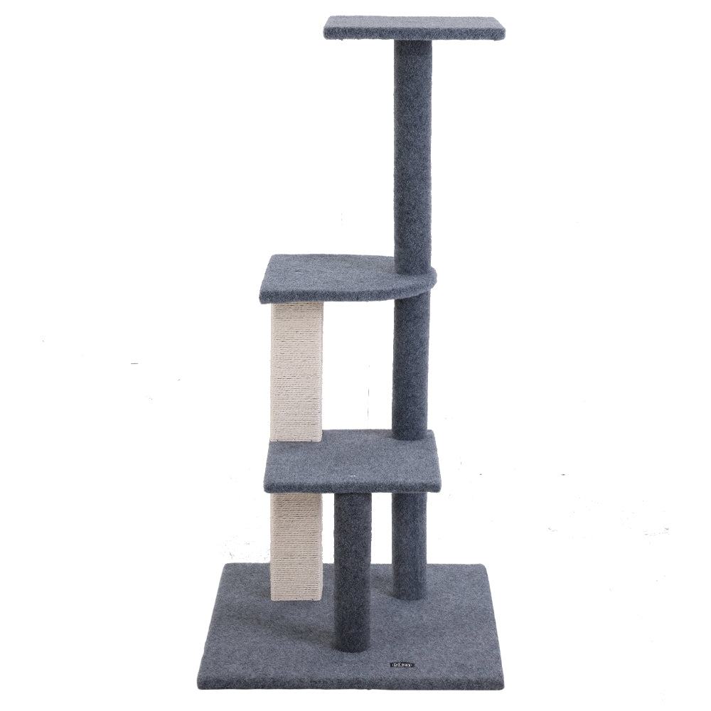 Cat Tree 124cm Trees Scratching Post Scratcher Tower Condo House Furni