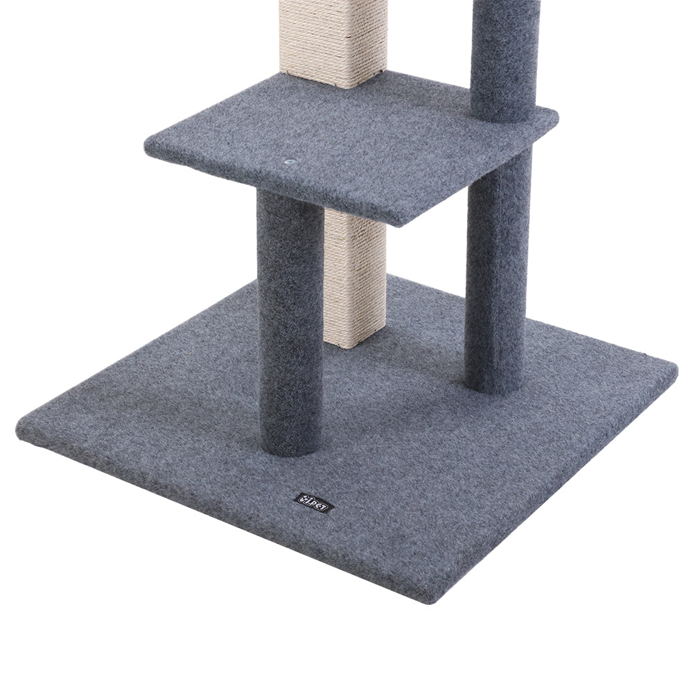 Cat Tree 124cm Trees Scratching Post Scratcher Tower Condo House Furni