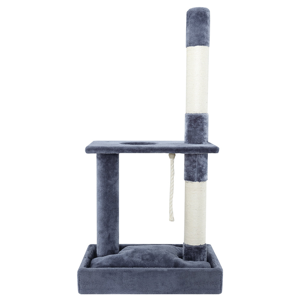 Cat Tree Scratching Post Scratcher Tower Condo House Grey 102cm