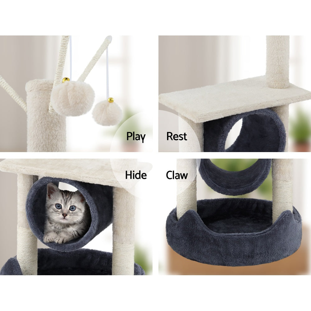 Cat Tree Scratching Post 76cm Scratcher Tower Condo House Hanging toys