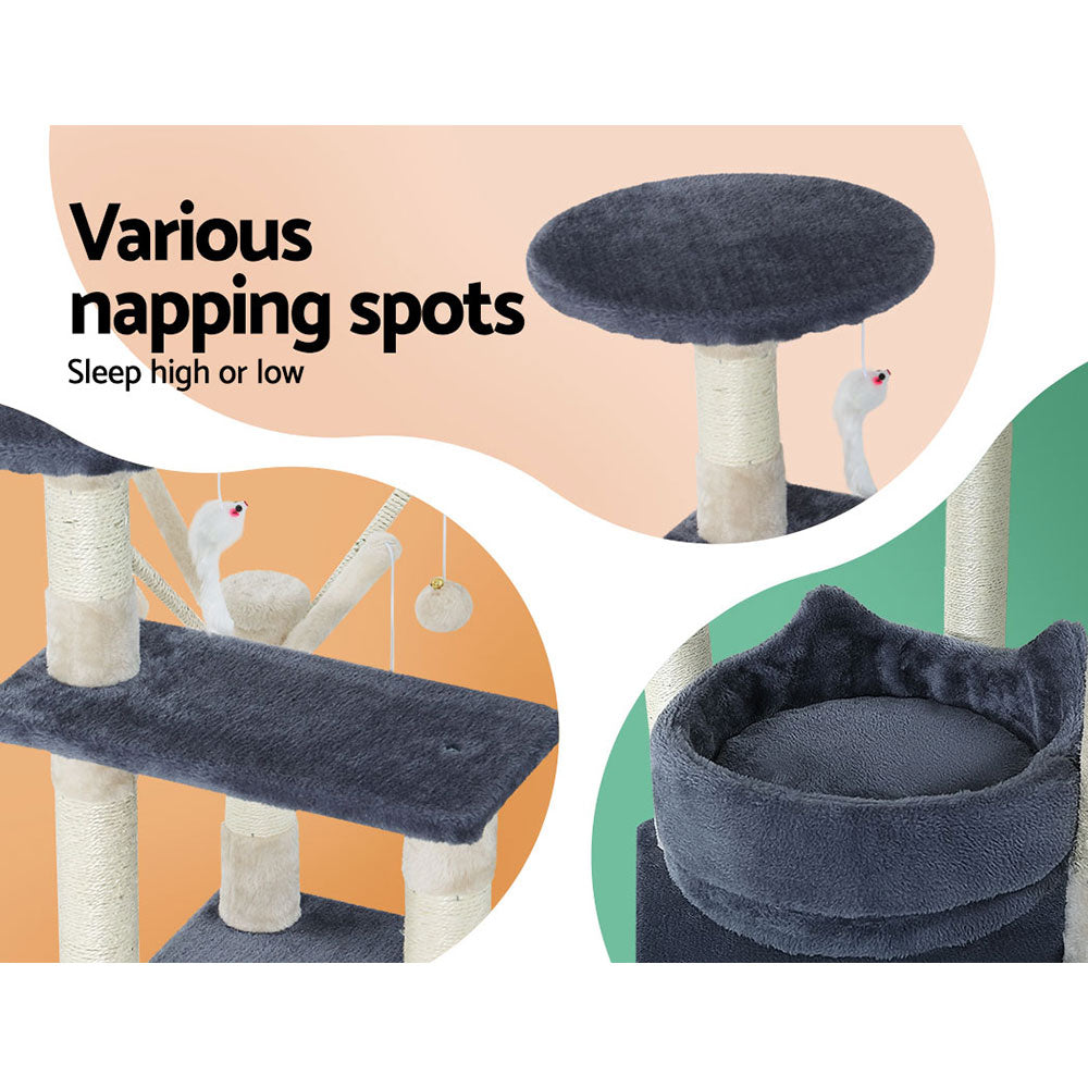 Cat Tree Scratching Post Scratcher Cat Tree Tower Condo House toys 110cm