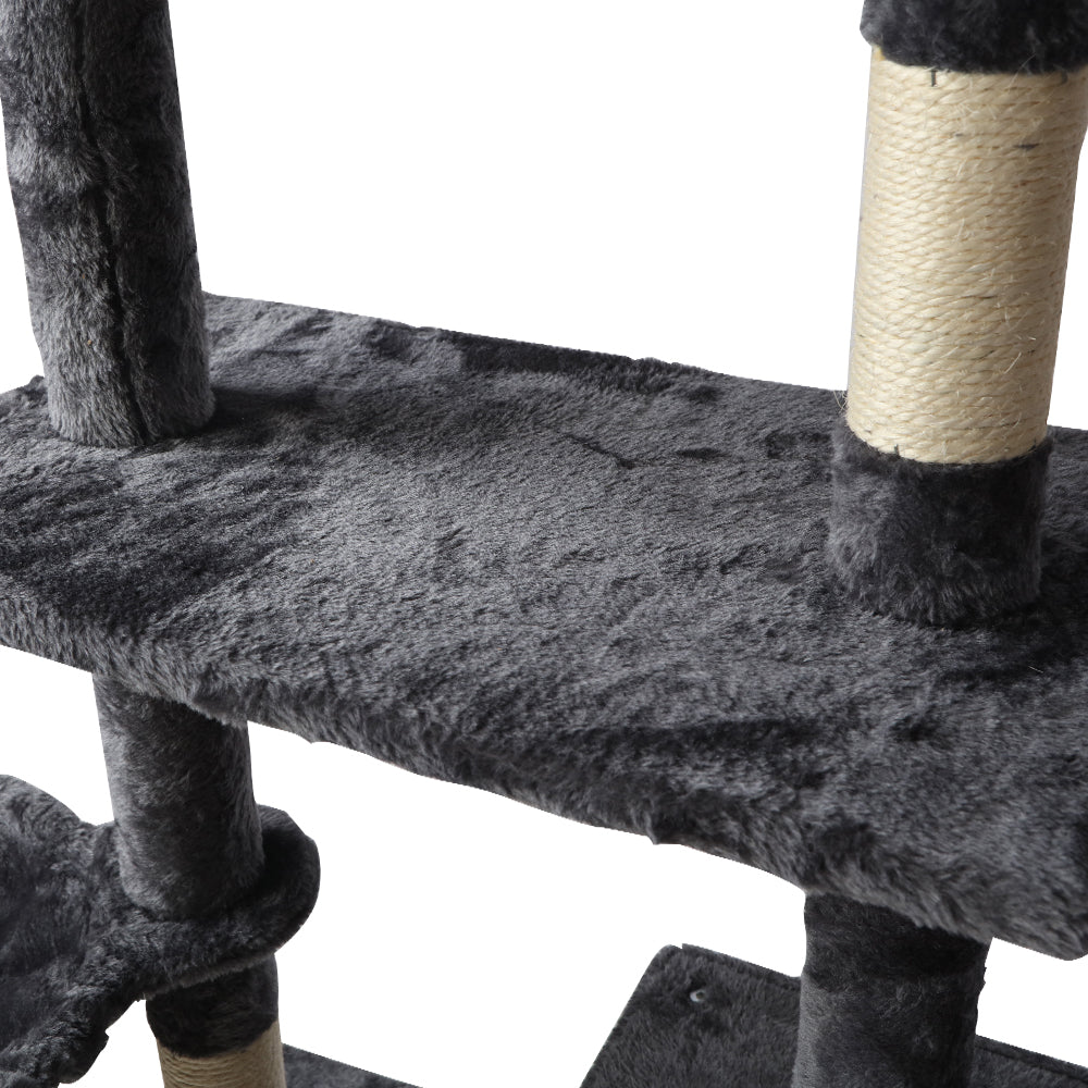 Cat Tree 140cm Trees Scratching Post Scratcher Tower Condo House Furni