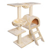 Cat Tree Trees Scratching Post Scratcher Condo Tower House Bed Beige 1