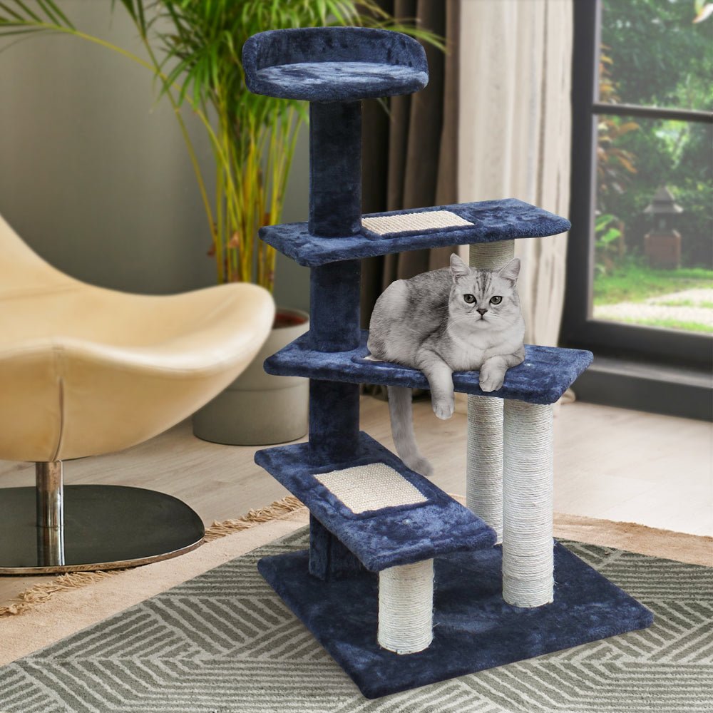 Cat Tree 100cm Trees Scratching Post Scratcher Tower Condo House Furni