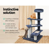 Cat Tree 100cm Trees Scratching Post Scratcher Tower Condo House Furni