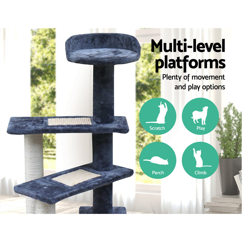 Cat Tree 100cm Trees Scratching Post Scratcher Tower Condo House Furni