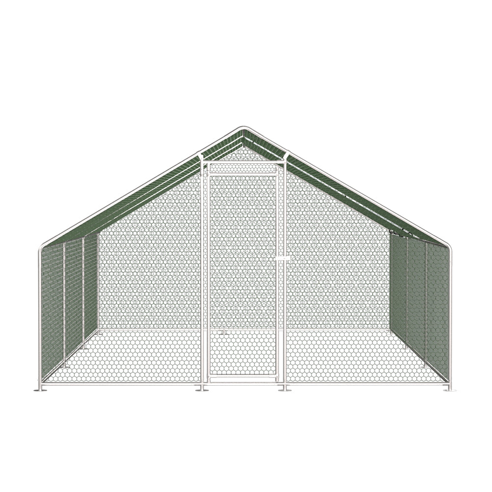 Chicken Coop Cage Run Rabbit Hutch Large Walk In Hen Enclosure Cover 3x6m