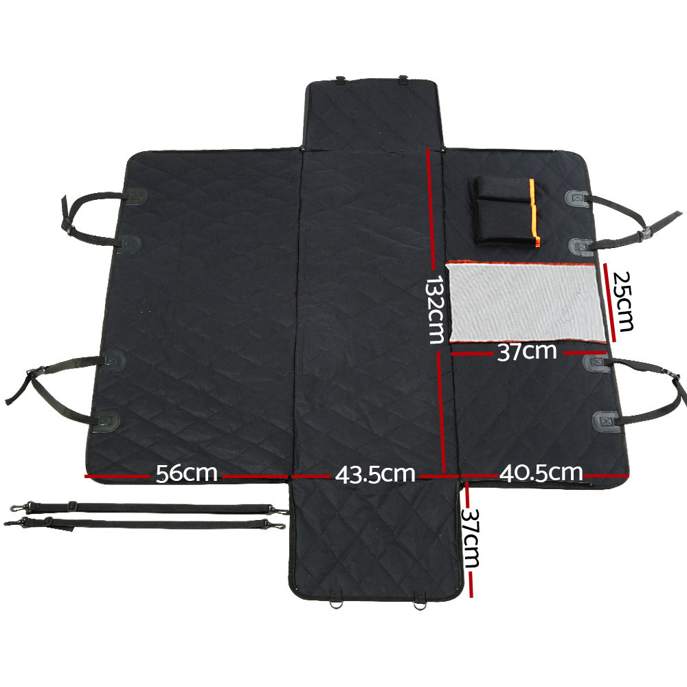 132cm X 140cm - Pet Car Seat Cover Dog Protector Hammock Back Waterproof Belt Non Slip Mat