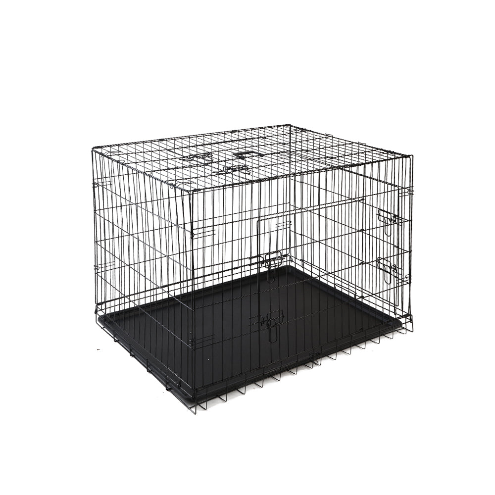 Dog Cage 48inch Pet Cage - Black