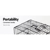 Dog Cage 48inch Pet Cage - Black