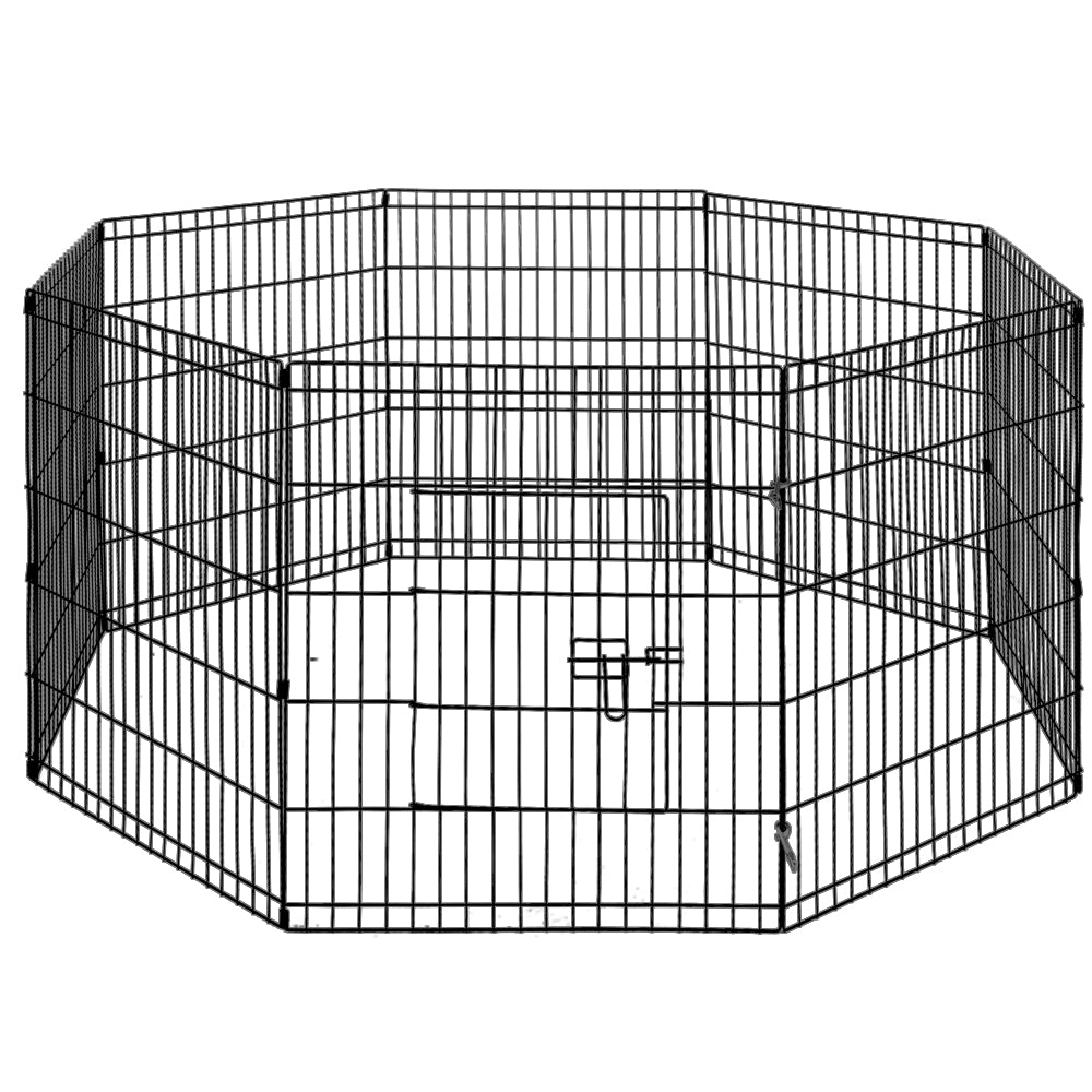 Pet Cage Playpen Dog Playpen 30" 8 Panel Puppy Exercise Cage Enclosure Fence