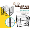 Pet Cage Dog Playpen Pet Playpen 8 Panel Puppy Exercise Cage Enclosure Fence 80x60cm