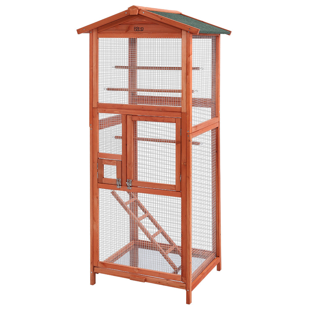 Bird Cage Wooden Pet Cages Aviary Large Carrier Travel Canary Cockatoo Parrot XL