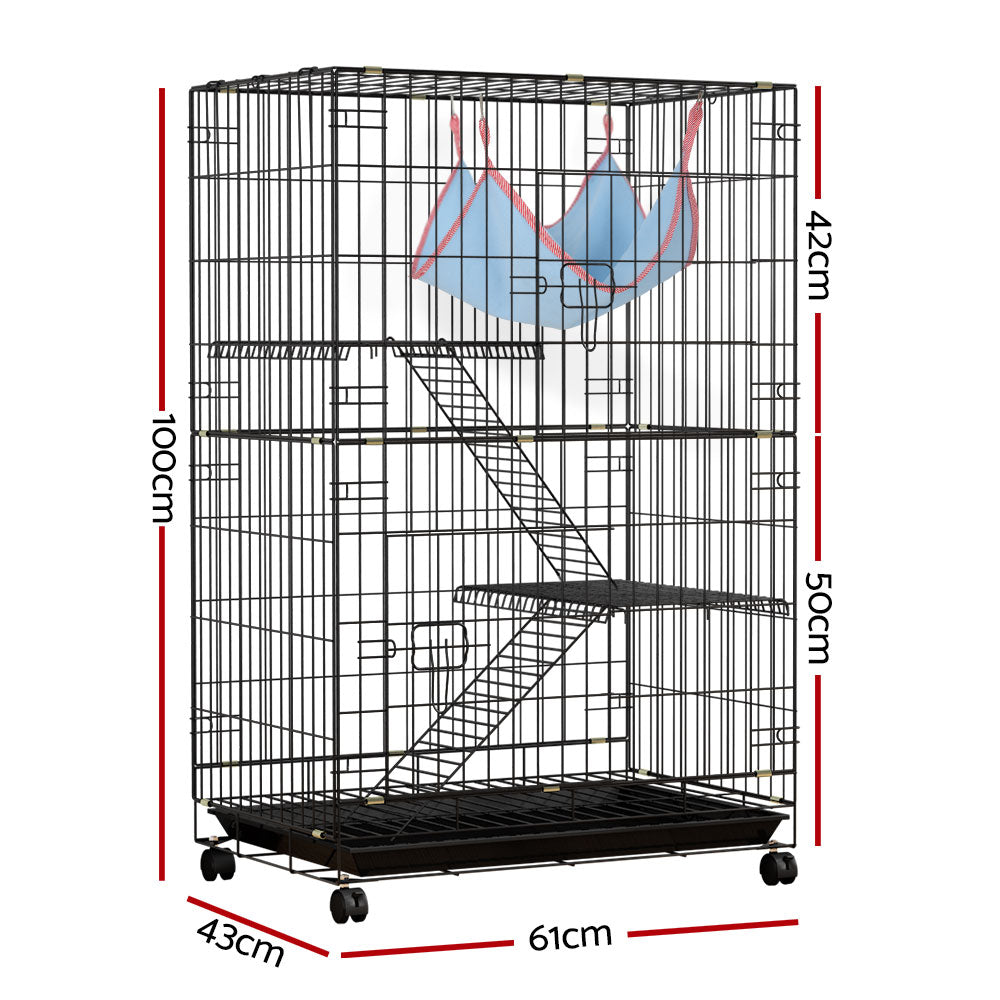 Rabbit Cage Indoor Hutch Guinea Pig Bunny Ferret Hamster Pet Cage Outdoor