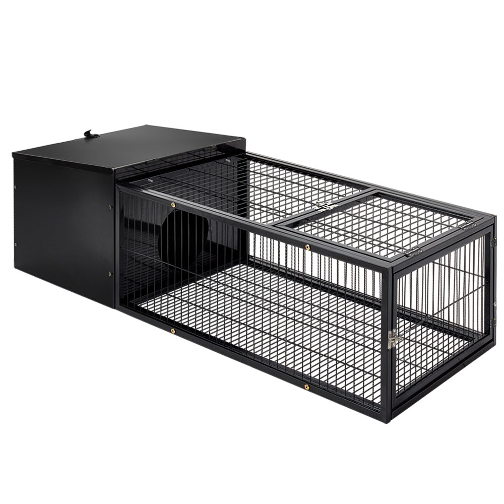 Rabbit Cage Hutch Cages Indoor Outdoor Hamster Enclosure Pet Metal Carrier 122CM Length