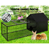 Rabbit Cage Hutch Cages Indoor Outdoor Hamster Enclosure Pet Metal Carrier 162CM Length