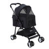 Pet Stroller Dog Carrier Foldable Pram 3 IN 1 Middle Size Black