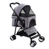 Pet Stroller Dog Carrier Foldable Pram 3 IN 1 Middle Size Grey