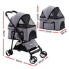 Pet Stroller Dog Carrier Foldable Pram 3 IN 1 Middle Size Grey