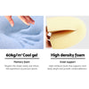 Giselle Bedding 2X Memory Foam Wedge Pillow Neck Back Support with Cover Waterproof Blue