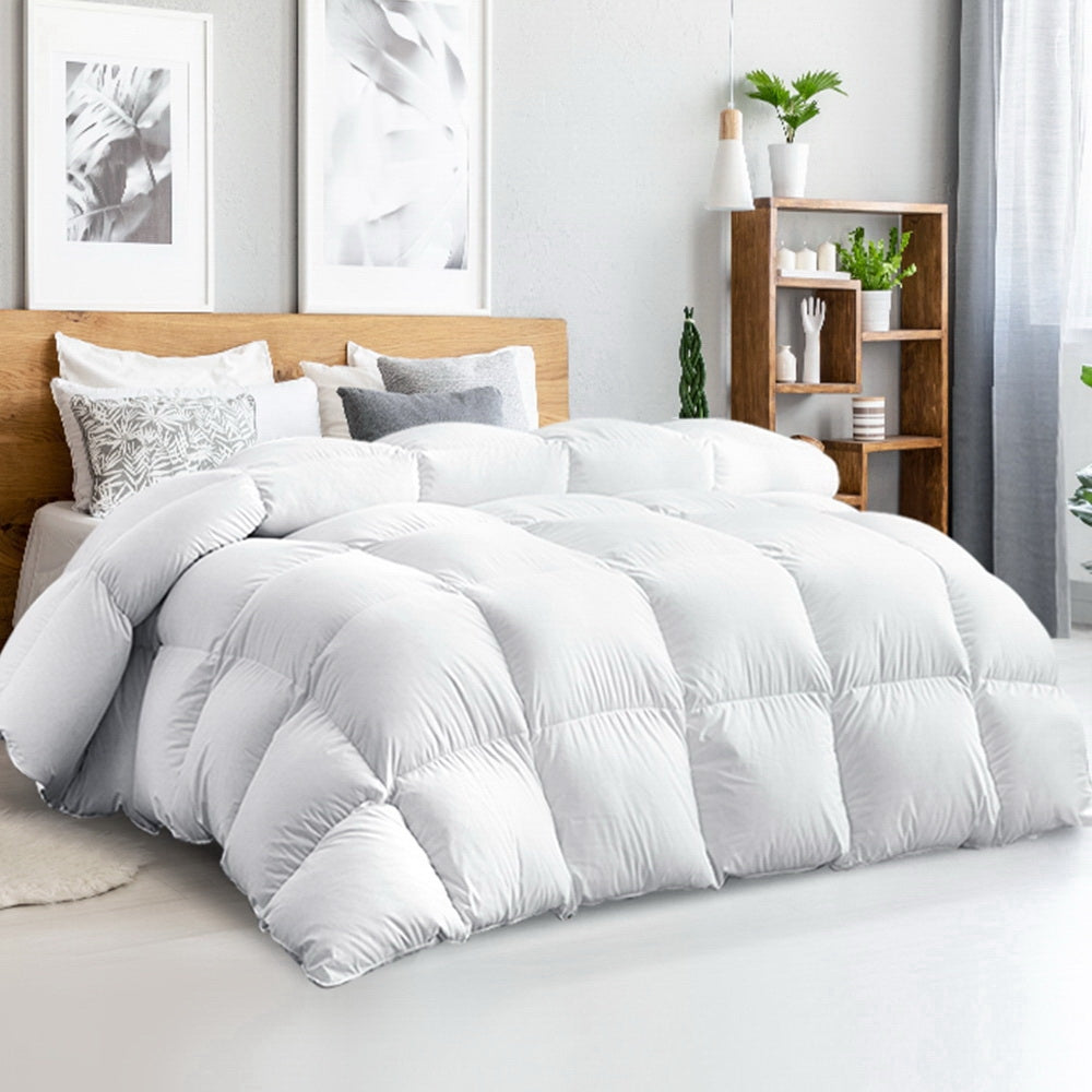 Goose Down Feather Quilt 500GSM - Queen