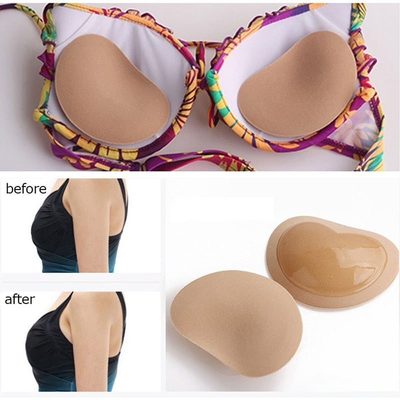 Chest Pad Bikini Swimwear Set Push Up Padded Breathable Sponge Bra Pad