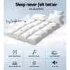 Mattress Topper Bamboo Fibre Pillowtop Protector - King Single