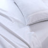 Elan Linen 100% Egyptian Cotton Vintage Washed 500TC White Single Bed Sheets Set