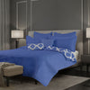 Royal Comfort Bamboo Cooling Reversible 7 Piece Comforter Set Bedspread - King - Royal Blue