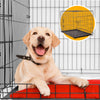 Dog Cage Pet Crate Cat Puppy Metal Cage ABS Tray Foldable Portable Black - 24