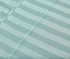 Royal Comfort 1200TC Soft Sateen Damask Stripe Cotton Blend Sheet Pillowcase Set - Queen - Mist