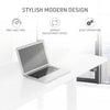 Fortia Sit To Stand Up Standing Desk, 120x60cm, 72-118cm Electric Height Adjustable, 70kg Load, White/White Frame