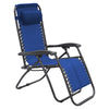 Zero Gravity Reclining Deck Lounge Sun Beach Chair Outdoor Folding Camping - Grey