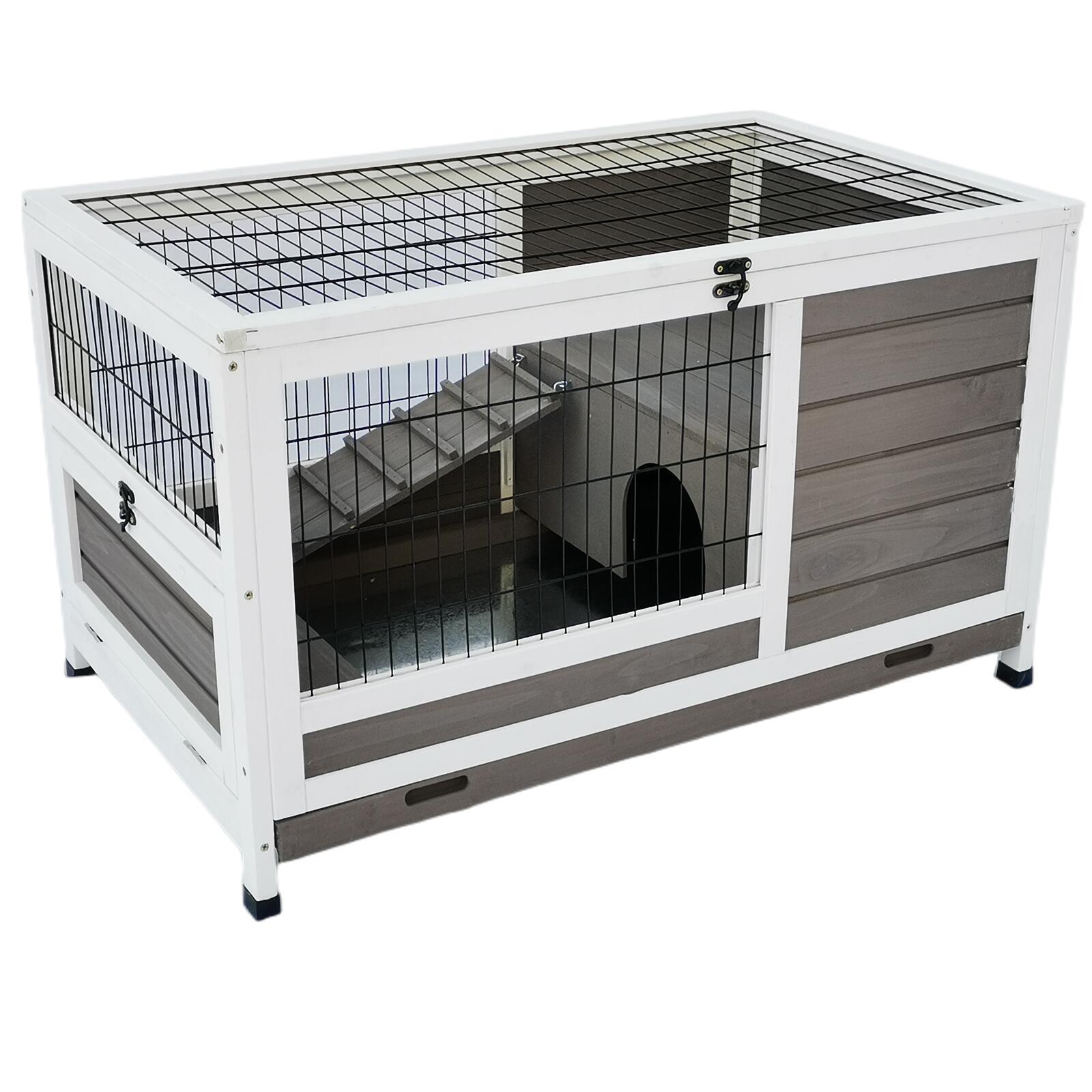 Rabbit Hutch Cat House Cage Guinea Pig Ferret Cage