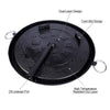 Korean BBQ Grill Pan Non-Stick Smokeless Stovetop BBQ Grill Plate Indoor Outdoor