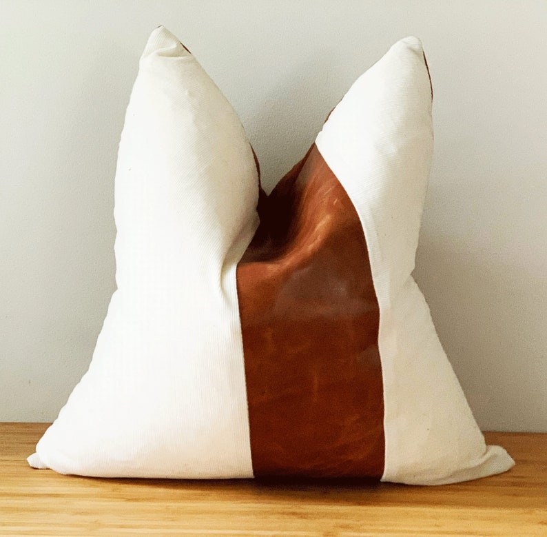 Genuine Leather Cushion Cover Pillow Cover Leather Pillow Leather Cushion Vintage Leather Tan Pillow Cover