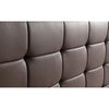 Double PU Leather Deluxe Bed Frame Brown