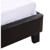 Single PU Leather Bed Frame Brown