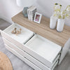 Ashley Coastal White Wooden Chest of 6 Drawers