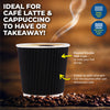 Party Central 576PCE Disposable Coffee Cups Double Wall Microwave Safe 110ml