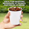 Party Central 900PCE White Paper Cups Disposable Leak Resistant 200ml