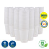 Party Central 900PCE White Paper Cups Disposable Leak Resistant 350ml